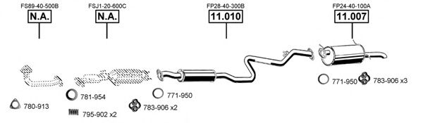 MA112035 ASMET Exhaust System