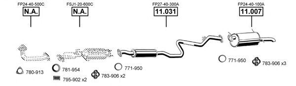 MA112180 ASMET Exhaust System