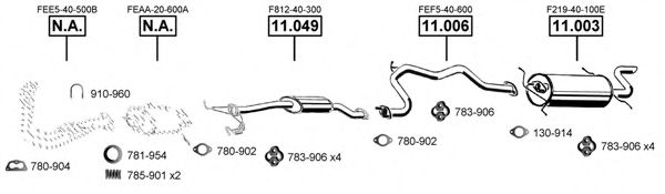 MA112200 ASMET Exhaust System Exhaust System