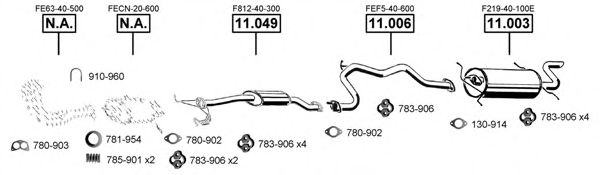 MA112215 ASMET Exhaust System