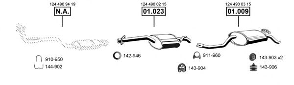 ME011570 ASMET Exhaust System