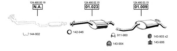 ME011760 ASMET Exhaust System