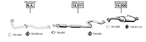 NI142095 ASMET Exhaust System Exhaust System