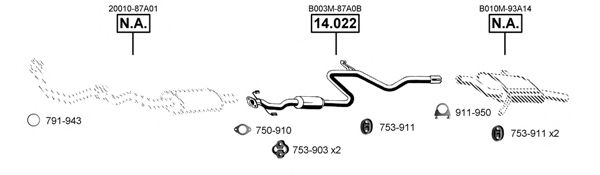 NI142210 ASMET Exhaust System Exhaust System