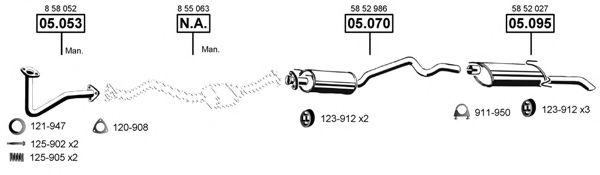 OP050750 ASMET Exhaust System Exhaust System