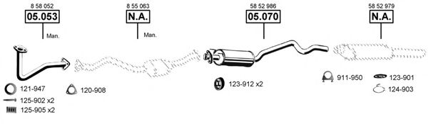 OP050870 ASMET Exhaust System Exhaust System