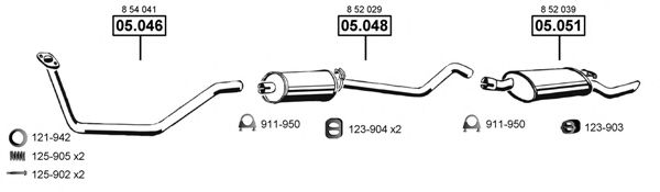 OP051905 ASMET Exhaust System Exhaust System