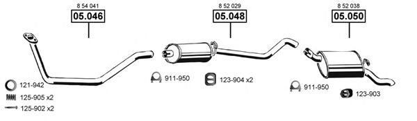 OP051910 ASMET Exhaust System Exhaust System