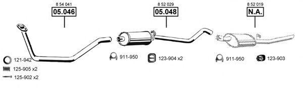 OP052105 ASMET Exhaust System Exhaust System