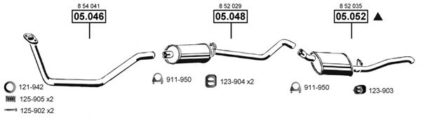 OP052110 ASMET Exhaust System Exhaust System