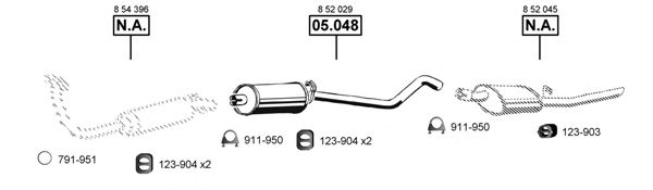 OP052200 ASMET Exhaust System Exhaust System