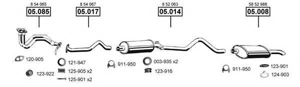 OP053195 ASMET Exhaust System Exhaust System