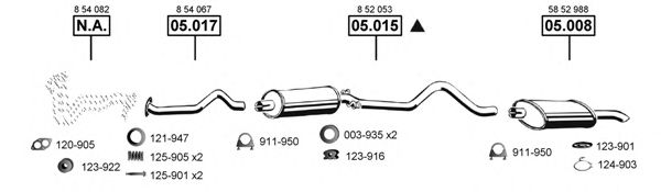 OP053200 ASMET Exhaust System Exhaust System