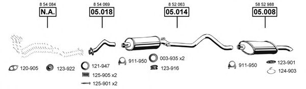 OP053215 ASMET Exhaust System Exhaust System