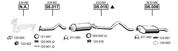 OP053250 ASMET Exhaust System Exhaust System
