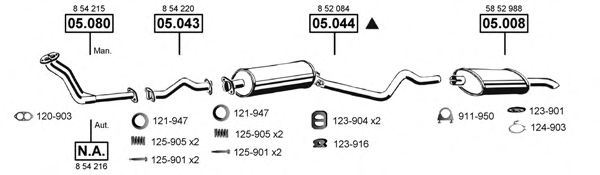 OP053365 ASMET Exhaust System Exhaust System