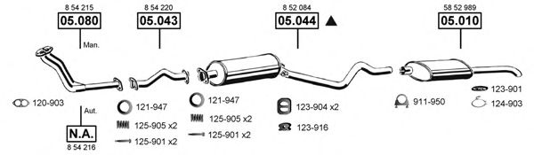 OP053530 ASMET Exhaust System Exhaust System