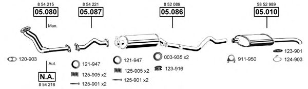 OP053535 ASMET Exhaust System Exhaust System