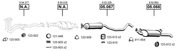 OP055045 ASMET Exhaust System Exhaust System