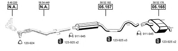 OP055355 ASMET Exhaust System Exhaust System