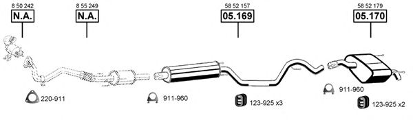 OP055392 ASMET Exhaust System Exhaust System