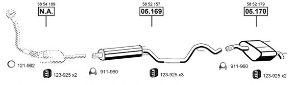 OP055400 ASMET Exhaust System Exhaust System