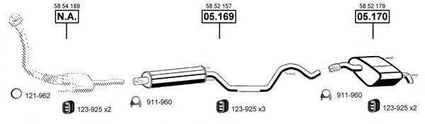 OP055420 ASMET Exhaust System Exhaust System
