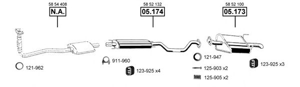 OP055740 ASMET Exhaust System Exhaust System