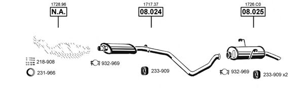 PE082190 ASMET Exhaust System Exhaust System