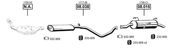 PE082215 ASMET Exhaust System Exhaust System