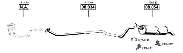 PE082550 ASMET Exhaust System Exhaust System