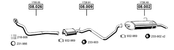 PE083250 ASMET Exhaust System Exhaust System