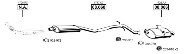 PE083525 ASMET Exhaust System Exhaust System