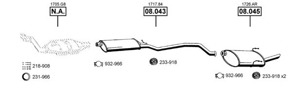PE083680 ASMET Exhaust System Exhaust System
