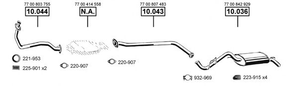 RE100215 ASMET Exhaust System