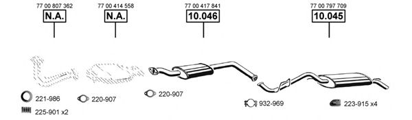 RE100290 ASMET Exhaust System Exhaust System