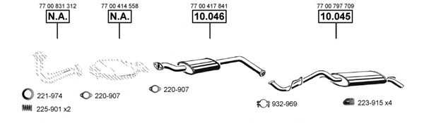 RE100295 ASMET Exhaust System