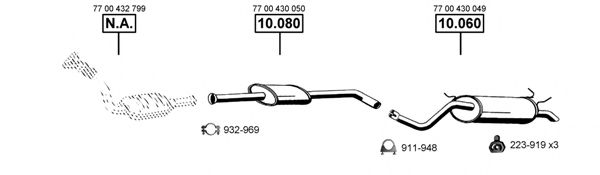 RE102310 ASMET Exhaust System Exhaust System