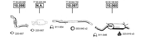 RE102395 ASMET Exhaust System Exhaust System