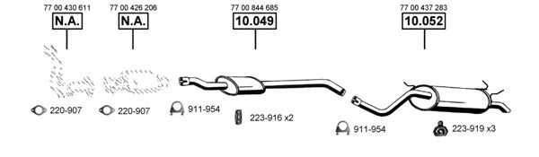 RE102400 ASMET Exhaust System