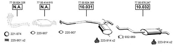 RE103965 ASMET Exhaust System Exhaust System
