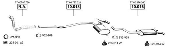 RE104050 ASMET Exhaust System