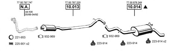 RE104115 ASMET Exhaust System Exhaust System