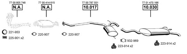 RE104160 ASMET Exhaust System