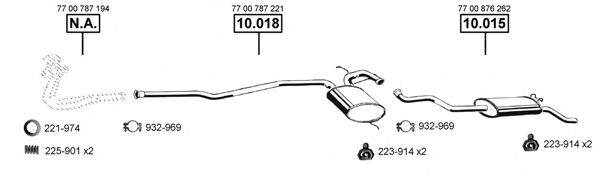 RE104170 ASMET Exhaust System Exhaust System