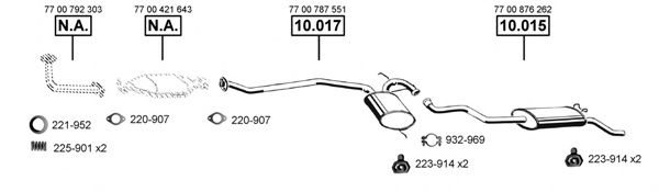 RE104190 ASMET Exhaust System