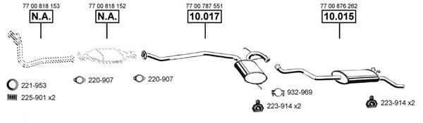 RE104255 ASMET Exhaust System Exhaust System