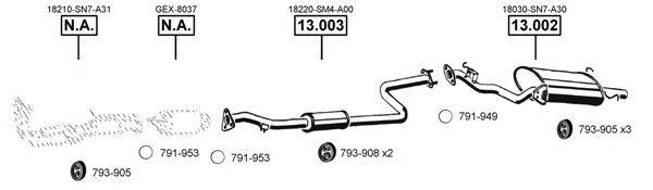 RO302220 ASMET Exhaust System Exhaust System