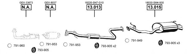 RO302250 ASMET Exhaust System Exhaust System