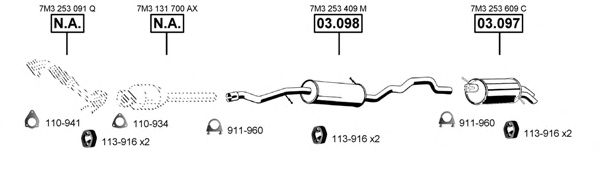 SE190295 ASMET Exhaust System Exhaust System
